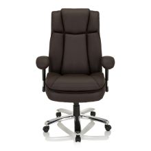 BUILDER XXL I | Kunstleder - XXL Drehstuhl Dunkelbraun