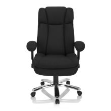 BUILDER XXL I | Stoff - XXL Drehstuhl Schwarz