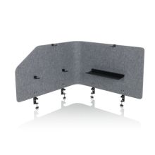 FLEXMIUT T TOP | 160 cm - Tischtrennwand Grau