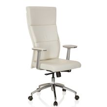 MONZA 20 - Luxus Chefsessel Cremeweiß