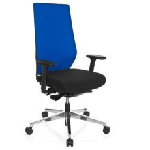 PRO-TEC 700 - Profi Bürostuhl Schwarz / Blau