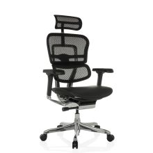 ERGOHUMAN GEN2 | Netzstoff / Leder - Luxus Chefsessel Schwarz