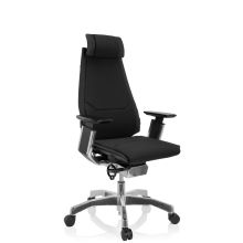 GENIDIA PRO | Stoff - High End Bürostuhl Schwarz