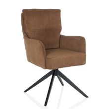 TARUGO - Polsterstuhl Braun