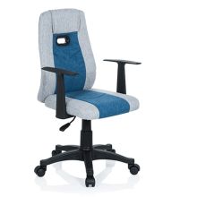 KIDDY EXTRA - Kinderdrehstuhl Grau / Blau