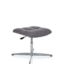 SARANTO | Stoff - Polsterhocker Grau