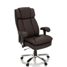 BUILDER XXL I | Kunstleder - XXL Drehstuhl Dunkelbraun