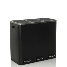 Clean 9 | 3 x 18L - Mülleimer Schwarz