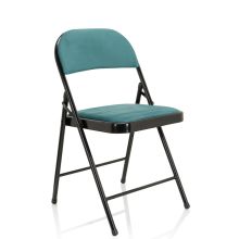 TUDELA I | Samtstoff - Klappstuhl Türkis