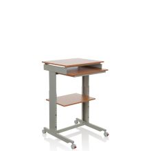 WORKSTATION | 60x50 - Stehschreibtisch Buche / Grau
