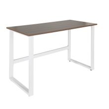 WORKSPACE LIGHT I | 120x60 - Schreibtisch Walnuss / Weiß