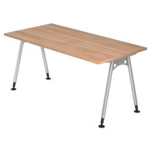 ATOS 16 S | Schreibtisch - 160 x 80 Nussbaum höhenverstellbar