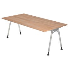 ATOS 2E S | Schreibtisch - 200 x 100 Nussbaum höhenverstellbar