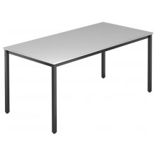 DORAN DQ16 D | 160x80 | Schwarz - Grau 160 x 80 mit Vierkant-Rohr/Schwarz