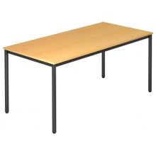 DORAN DR16 D - Buche 160 x 80 mit Rund-Rohr/Schwarz