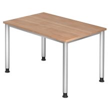 HILO 12 S | Schreibtisch - 120 x 80 Nussbaum höhenverstellbar