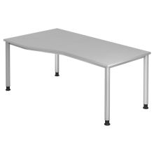 HILO 18 S | Schreibtisch - Grau 180 x 100 höhenverstellbar