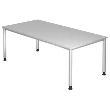 HILO 2E S | Schreibtisch - Grau 200 x 100 höhenverstellbar