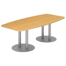 KARAT S 22 S - Karat Buche mit Säulenfuß/Silber 220 x 103