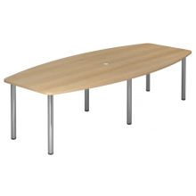 KARAT 28 C - Karat Eiche 280 x 130 mit Chromfuß