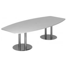 KARAT S 28 C - Karat Grau mit Säulenfuß/Chrom 280 x 130