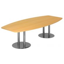 KARAT S 28 C - Karat Buche mit Säulenfuß/Chrom 280 x 130