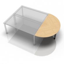 RA160 G - Ansatztisch 160x80 Ahorn