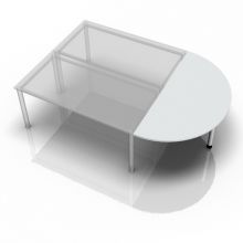 QA160 - Ansatztisch 160x80 Grau