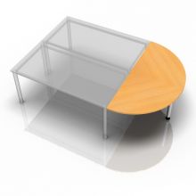 RA160 - Ansatztisch 160x80 Buche