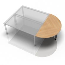 RA160 G - Ansatztisch 160x80 Eiche