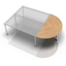 QA160 - Ansatztisch 160x80 Eiche