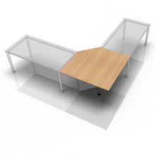 RT12 G - Trapezplatte 120x120 Eiche