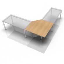 JT12 - Trapezplatte 120x120 Eiche