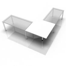 LT12 - Trapezplatte 120x120 Weiß