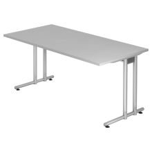 NANO 16 S | Schreibtisch - 160 x 80 Grau/Silber