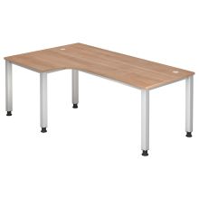 QUEO 82 S | Schreibtisch - 200 x 120 Nussbaum höhenverstellbar
