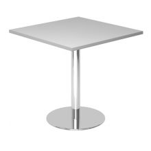 BISTRO F88Q C - System Konferenztisch Grau 80 x 80 Chrom
