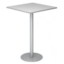 BISTRO H88Q S - System Konferenztisch Grau 80 x 80 Silber