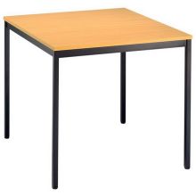 VEKTOR 6 - Buche 80 x 80 Gestell Schwarz