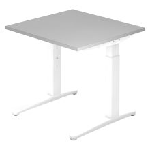 XTRA XB 8 WW | Schreibtisch - Grau 80 x 80 höhenverstellbar