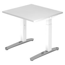 XTRA XB 8 WC | Schreibtisch - Weiß 80 x 80 höhenverstellbar
