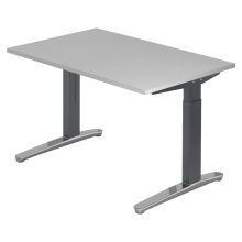 XTRA XB 12 GC | Schreibtisch - Grau 120 x 80 höhenverstellbar