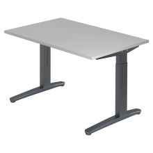 XTRA XB 12 GG | Schreibtisch - Grau 120 x 80 höhenverstellbar