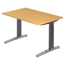 XTRA XB 12 GC | Schreibtisch - Buche 120 x 80 höhenverstellbar