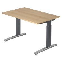 XTRA XB 12 GC | Schreibtisch - 120 x 80 Eiche höhenverstellbar