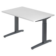 XTRA XB 12 GG | Schreibtisch - Weiß 120 x 80 höhenverstellbar