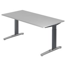 XTRA XB 16 GC | Schreibtisch - Grau 160 x 80 höhenverstellbar