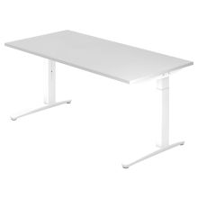XTRA XB 16 WW | Schreibtisch - Weiß 160 x 80 höhenverstellbar