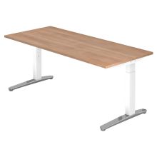 XTRA XB 19 WC | Schreibtisch - 180 x 80 Nussbaum höhenverstellbar