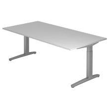 XTRA XB 2E SS | Schreibtisch - Grau 200 x 100 höhenverstellbar